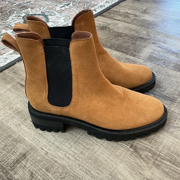 AEROSOLES Brown Suede Ankle Boots - Picture 3 of 8